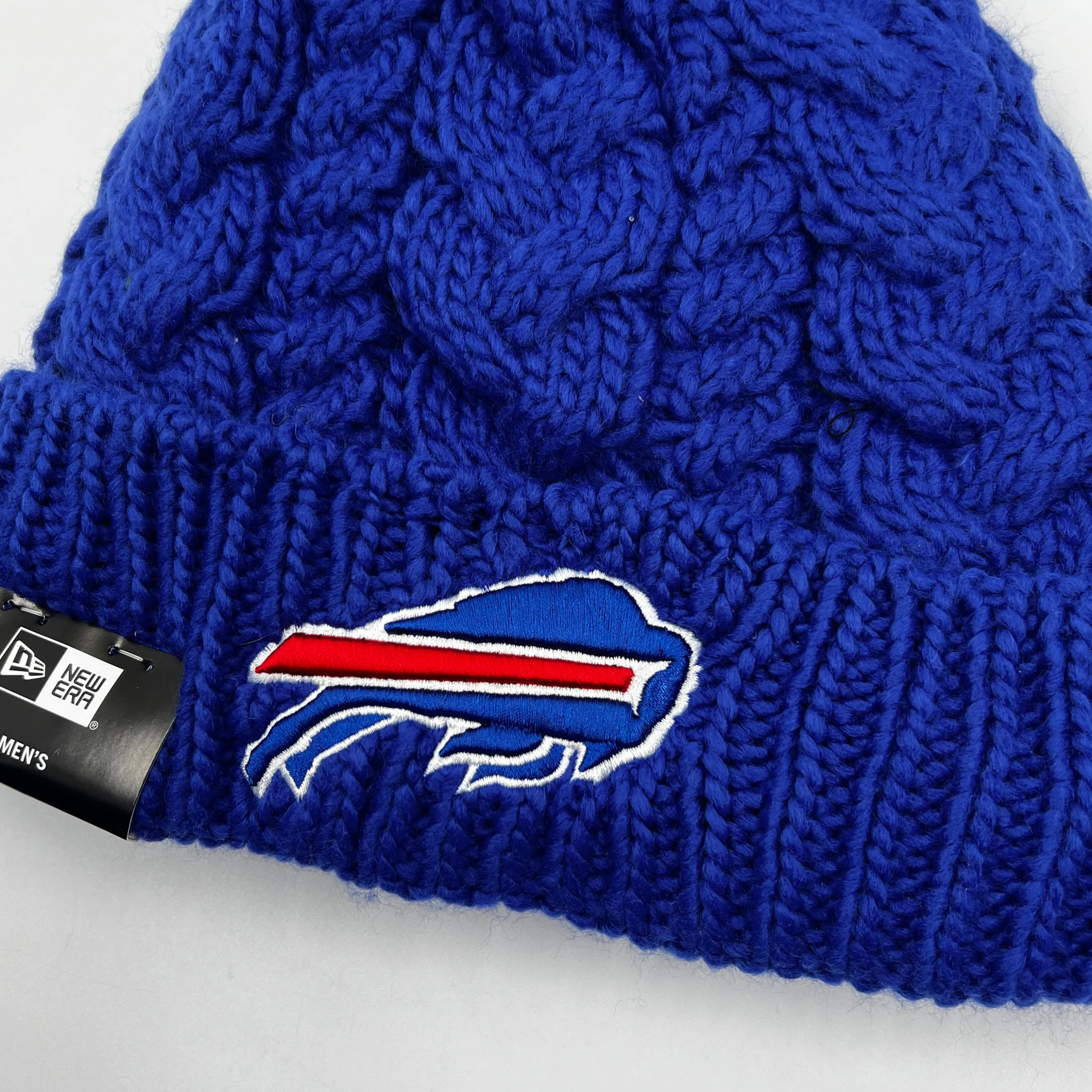 Women's New Era Buffalo Bills Royal Cabled Knit Hat