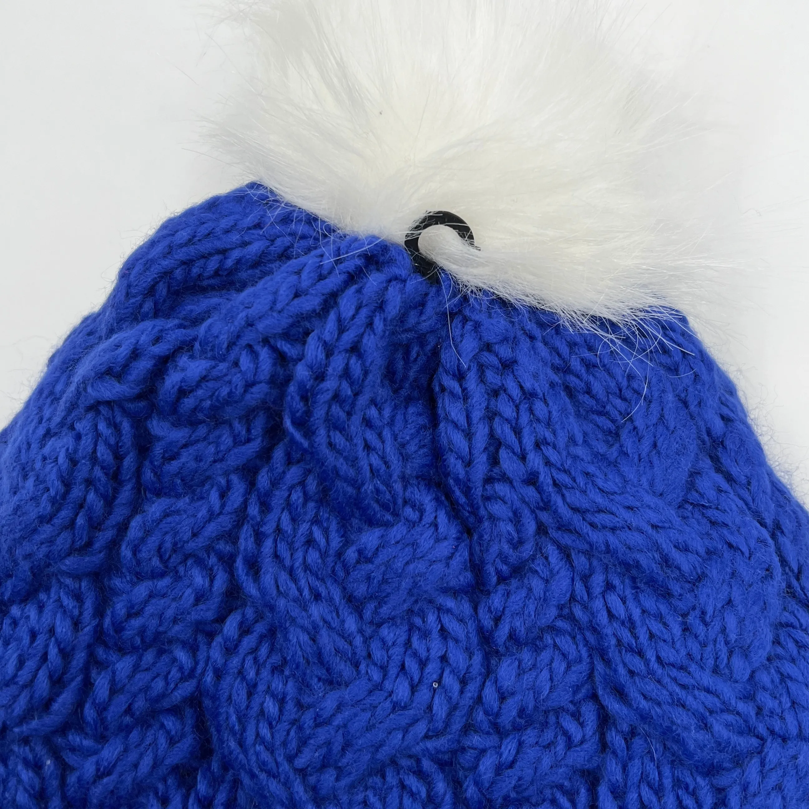 Women's New Era Buffalo Bills Royal Cabled Knit Hat