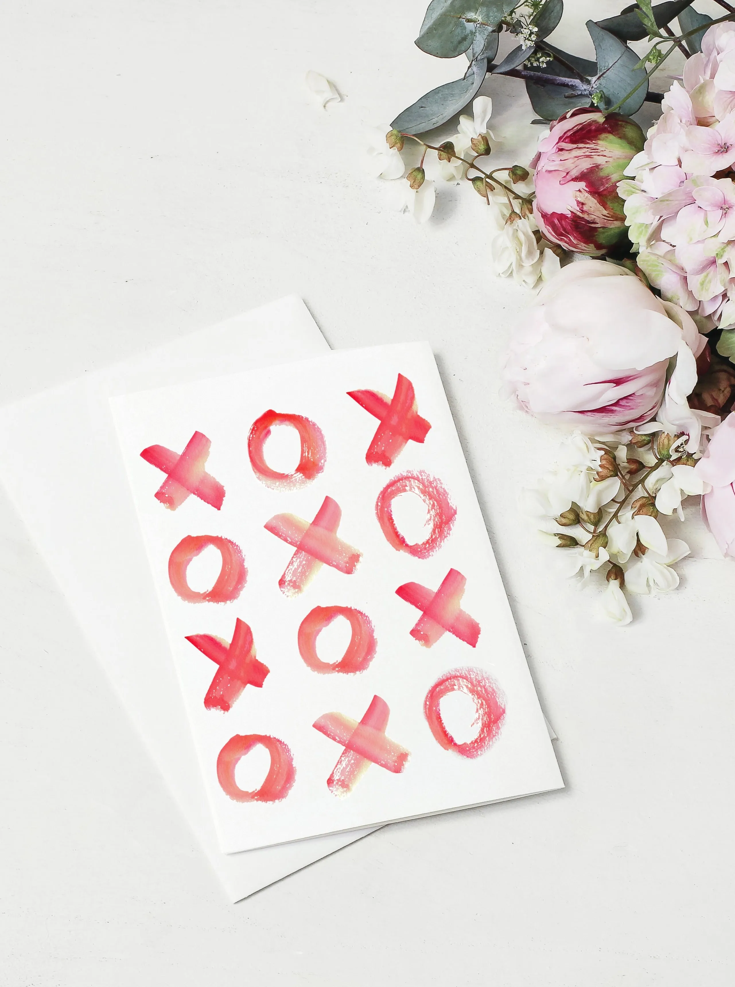 XOXO Hugs   Kisses Valentine's Card Set