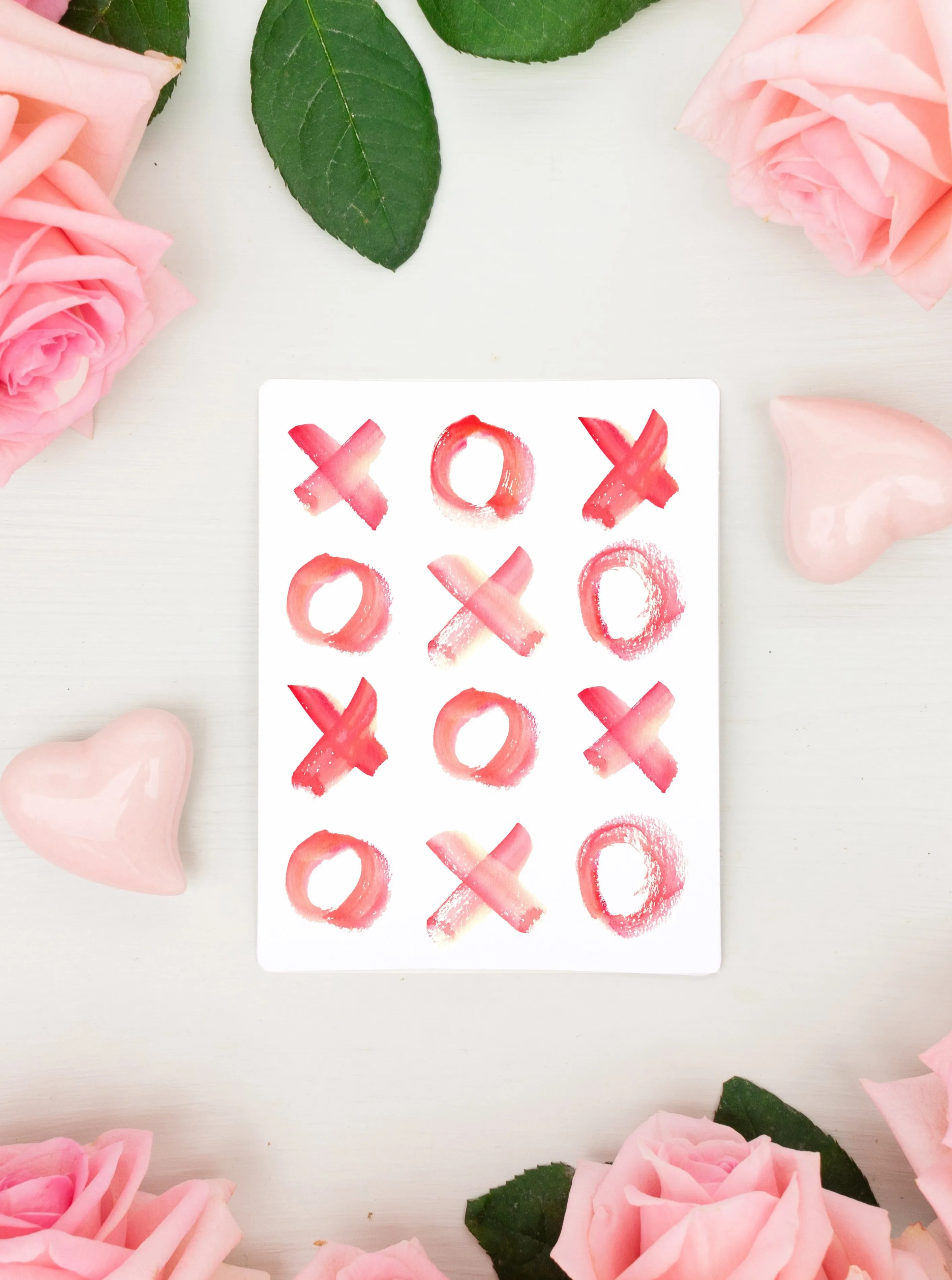 XOXO Hugs   Kisses Valentine's Card Set