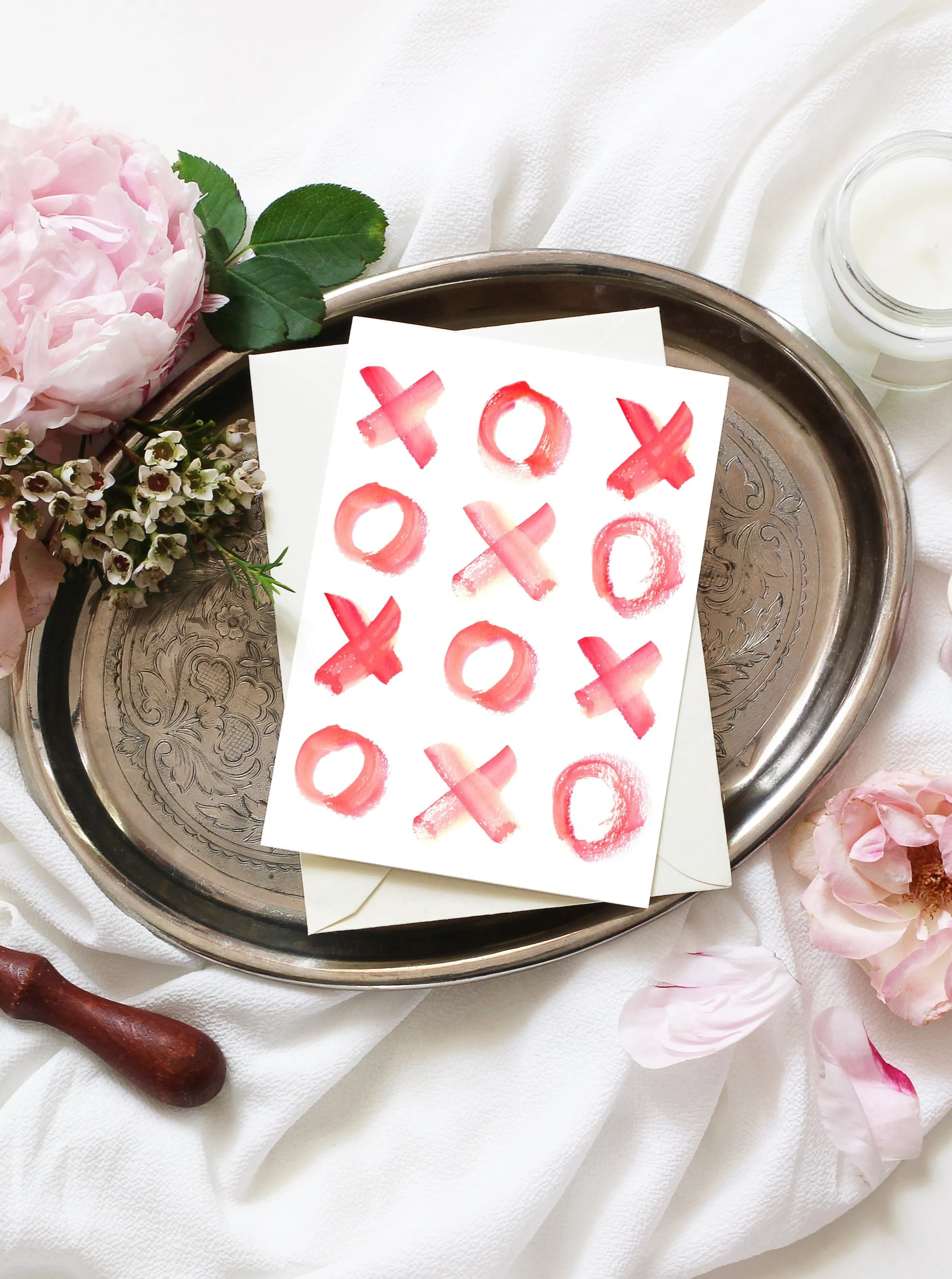 XOXO Hugs   Kisses Valentine's Card Set