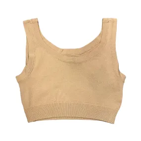 XT Studio women's cotton tank top. Sand colour