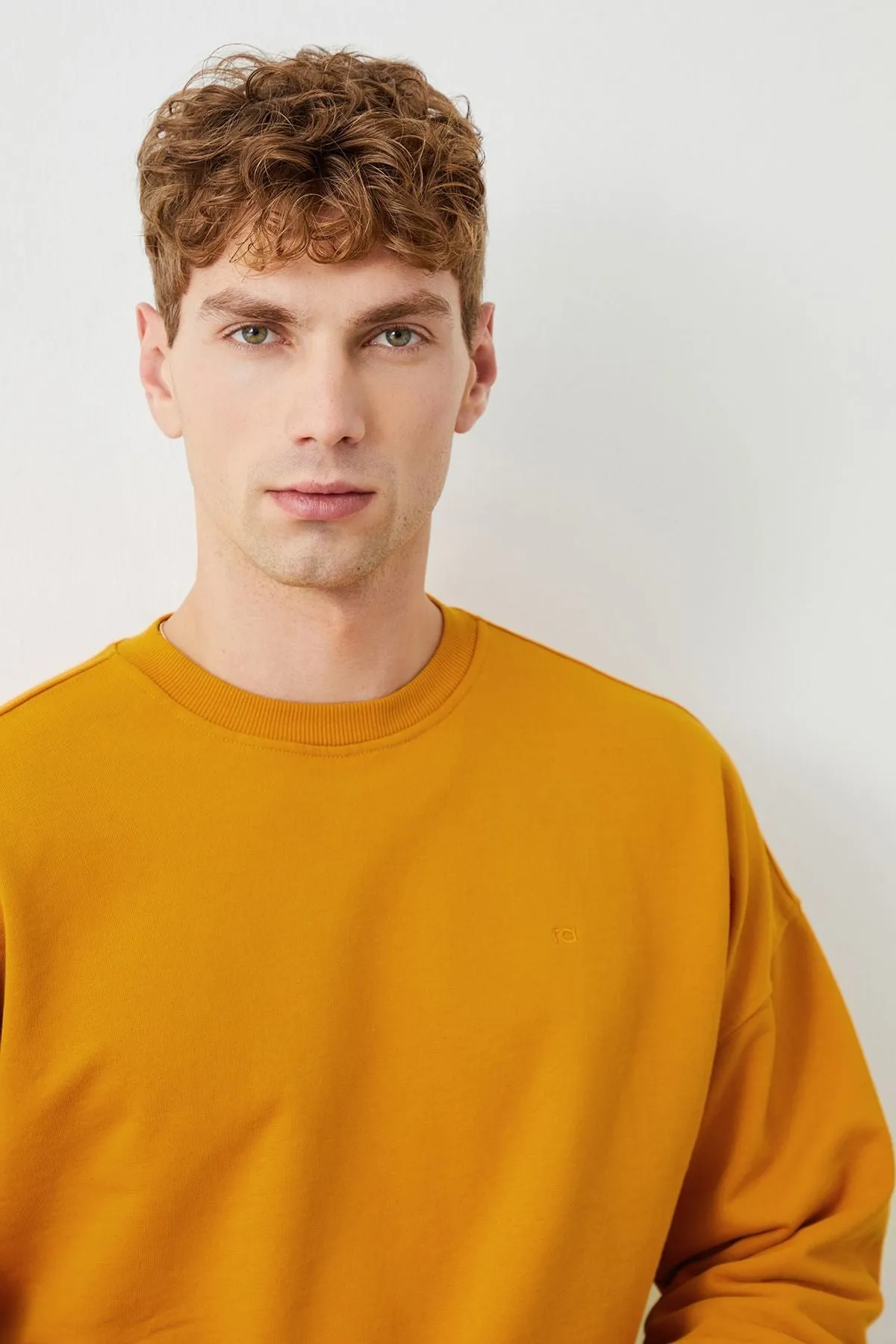 Ziggy Crop Oversize Orange Men's Sweatshirt